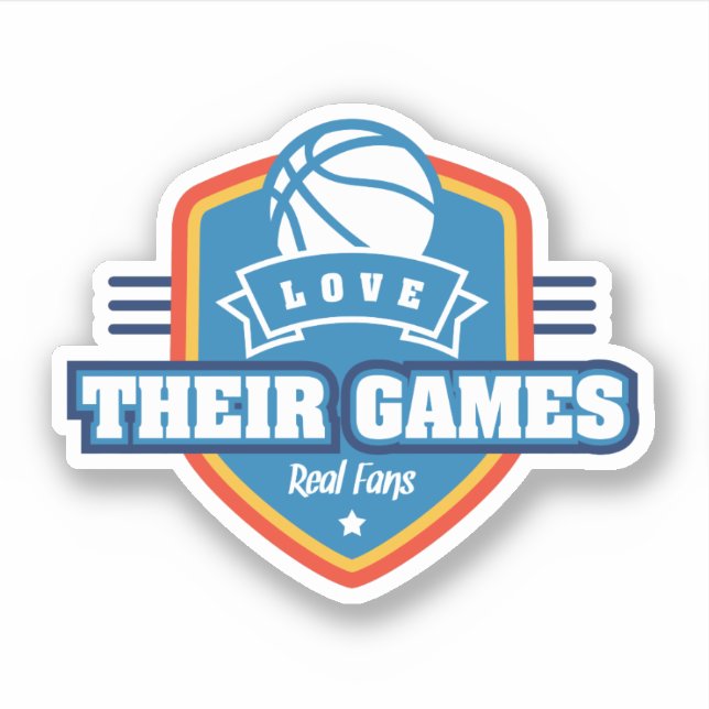 Adesivo Basquete Eu Amo Seu Jogo Com Muitas Cores De Equip (Frente)