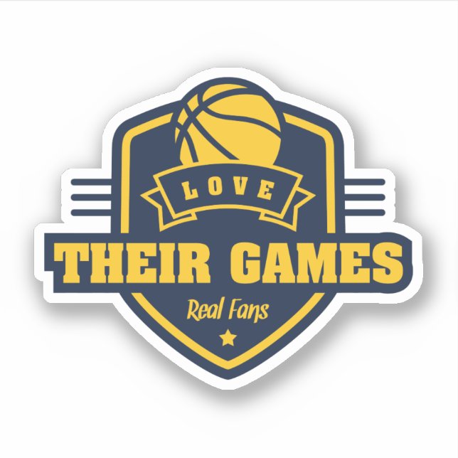 Adesivo Basquete Eu Amo Seu Jogo Com Muitas Cores De Equip (Frente)