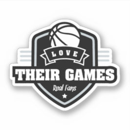 Adesivo Basquete Eu Amo Seu Jogo Com Muitas Cores De Equip