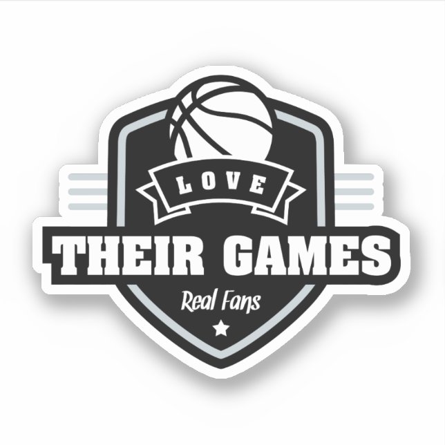 Adesivo Basquete Eu Amo Seu Jogo Com Muitas Cores De Equip (Frente)