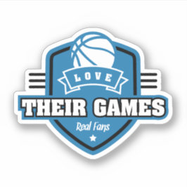 Adesivo Basquete Eu Amo Seu Jogo Com Muitas Cores De Equip