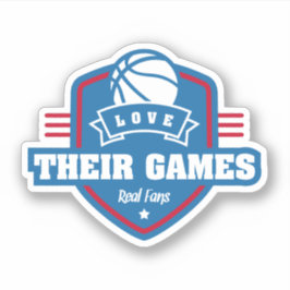 Adesivo Basquete Eu Amo Seu Jogo Com Muitas Cores De Equip