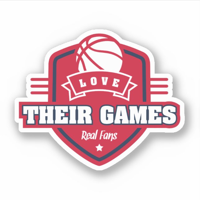 Adesivo Basquete Eu Amo Seu Jogo Com Muitas Cores De Equip (Frente)