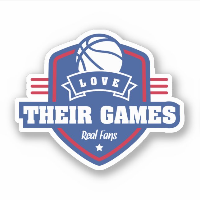 Adesivo Basquete Eu Amo Seu Jogo Com Muitas Cores De Equip (Frente)