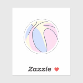 Adesivo Basquete Pastel