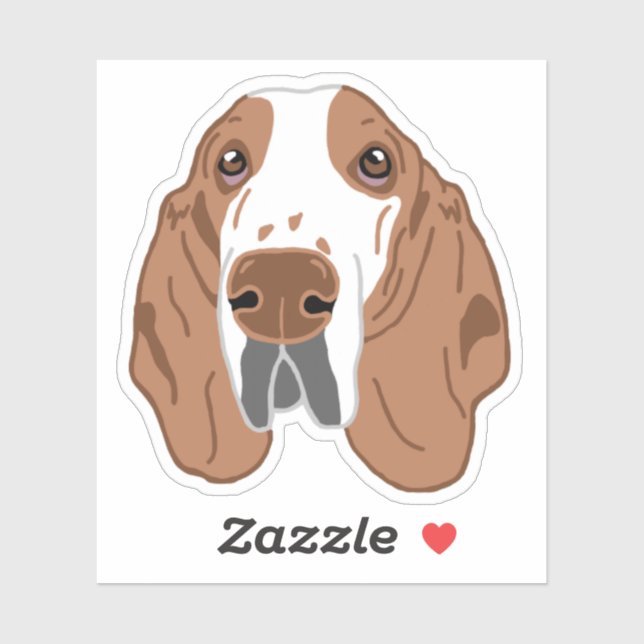 Adesivo Basset Hound Dog Mom Mug (Folha)