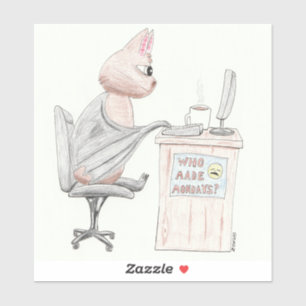 Adesivo Bat Bonito no escritório