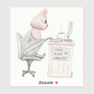 Adesivo Bat Bonito no escritório