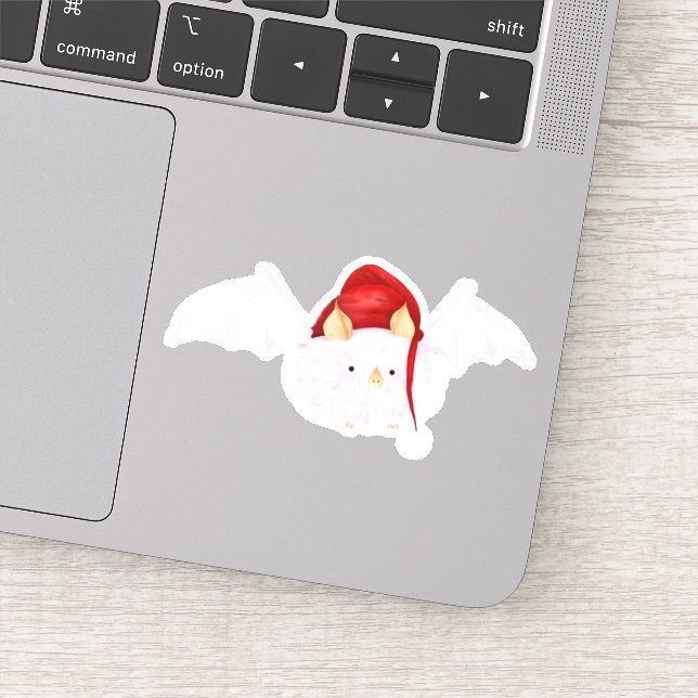 Adesivo Bat Branco Hondurenho de Natal (Detalhe)