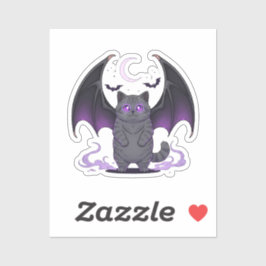 Adesivo Bat Wing Brit - Halloween britânico de gato-do-mat