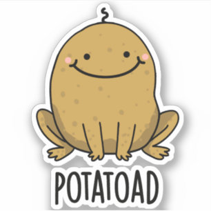 Adesivo Batata de Batata Engraçada Com Potatoad