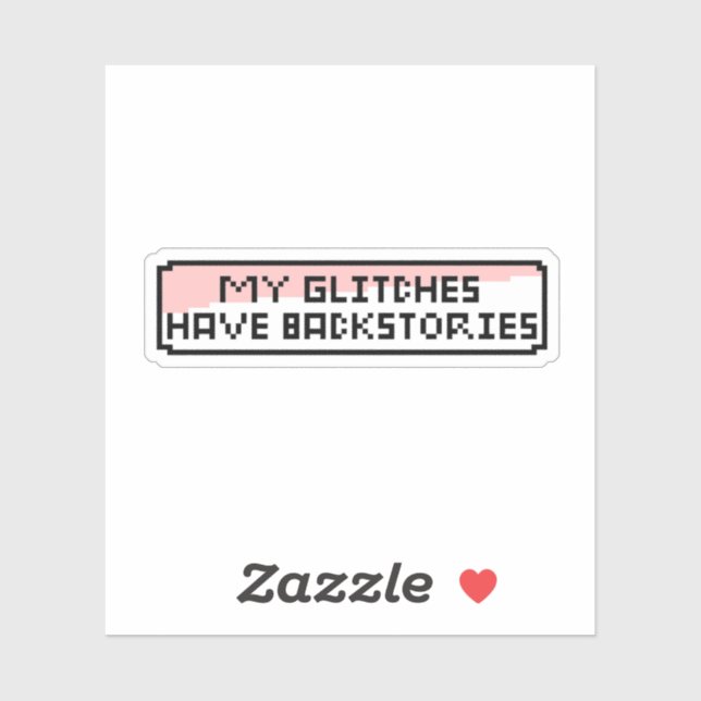 Adesivo Bate-papo com folga - Jogador Retro Engraçado (Folha)