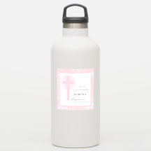 Batismo Bisneta Renda Rosa Personalizado