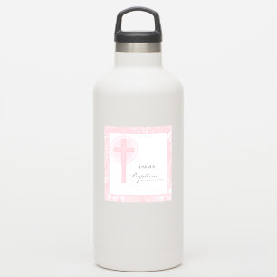 Adesivo Batismo rosa de cadela personalizado