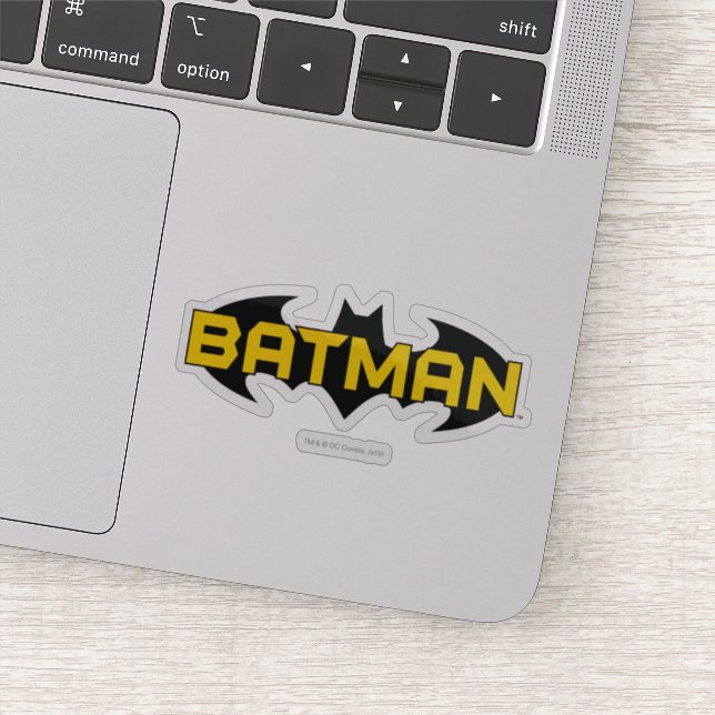 Adesivo Batman Symbol | Name Yellow & Black Logo (Detalhe)