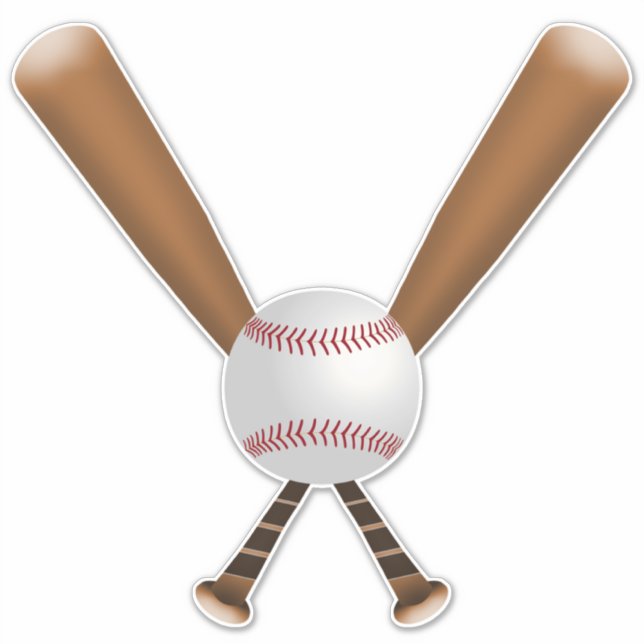 Adesivo Bats & Ball de Baseball (Frente)