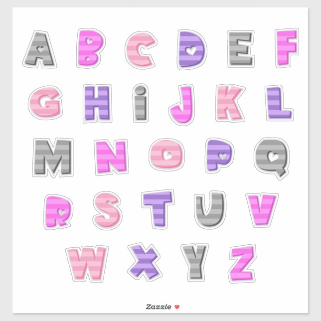 Adesivo BATTY - A a Z - 'minúsculas' (Folha)