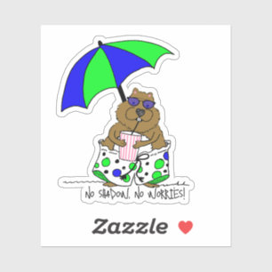 Adesivo Beach Day Groundhog