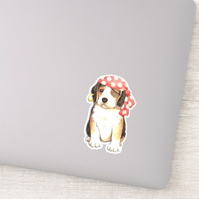 Adesivo Beagle Pirate Vinyl Sticker (Detalhe)