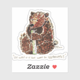 Adesivo Bear Contemplates Hibernation