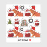 Adesivo Beardie-Claus Christmas Kiss-Cut Stickers<br><div class="desc">Foto de Teak,  o Dragão Arbordado tirado pela minha sobrinha,  Bree. Eu adicionei alguns acessórios divertidos,  e ele se torna Beardie-Claus. Um carrinho para completar seu Natal!</div>