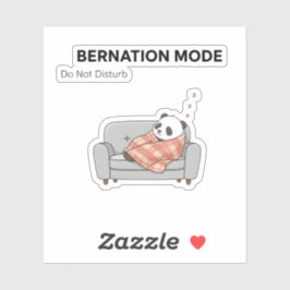 Adesivo Bearnation Mode Panda Sticker – Lazy Vibes