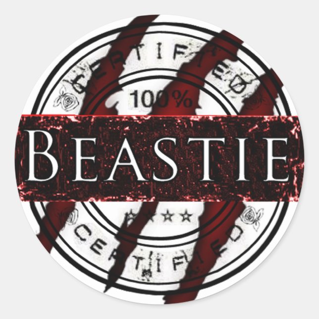 Adesivo Beastie certificado (Frente)