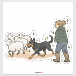 Adesivo Beauceron - Trabalhando
