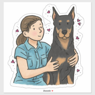 Adesivo Beauceron - Trabalhando