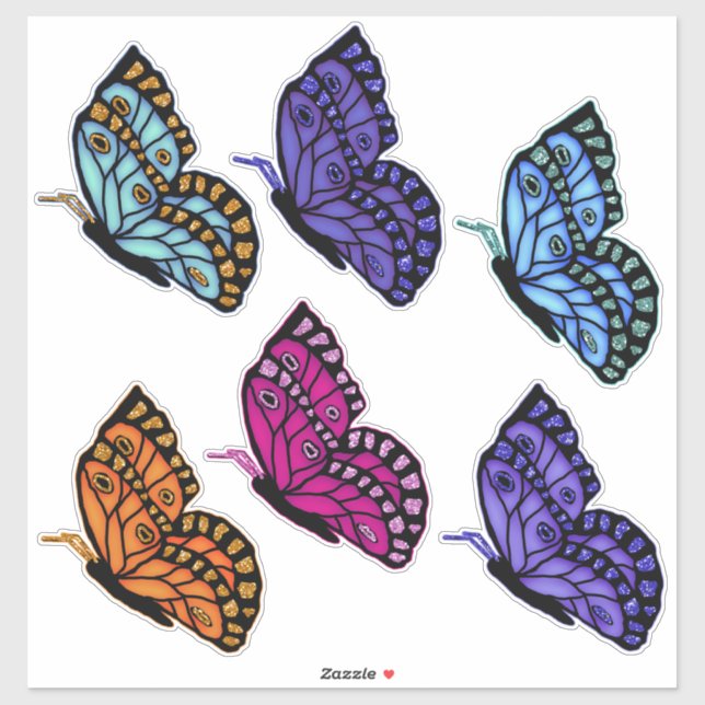 Adesivo Beautiful Butterflies (Folha)