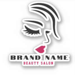 Adesivo Beautiful Women hairdressing beauty salon brand