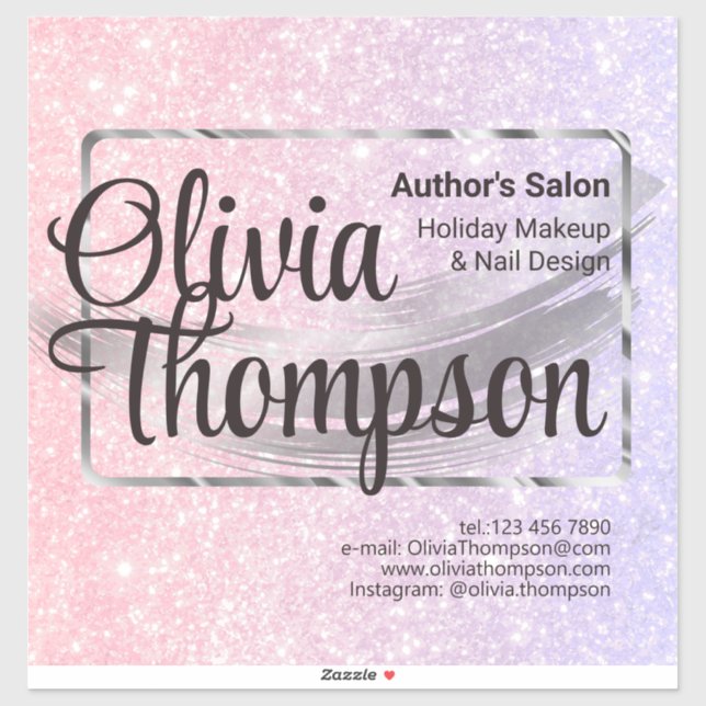 Adesivo Beauty Salon Pearl Silver (Folha)