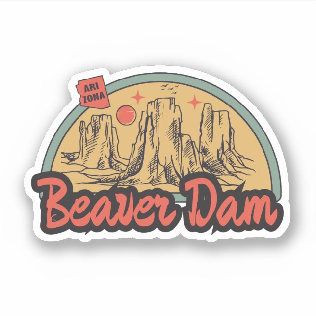 Adesivo Beaver Dam, Arizona  (Frente)
