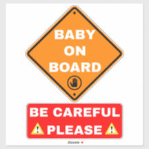 Bebê a Bordo Sinal de Carro - Mensagem de Aviso