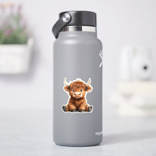 Adesivo Bebê Vaca das Terras Altas, Hydro Flask