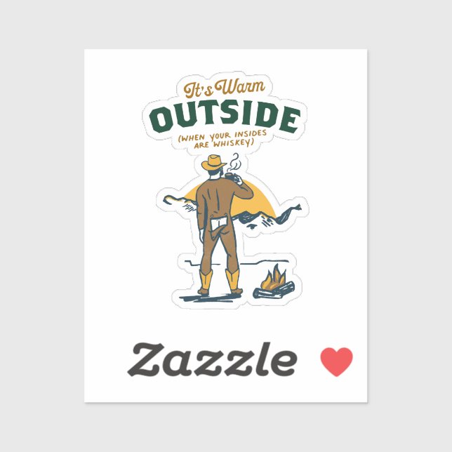 Adesivo Bebendo Curioso Whkey (Folha)