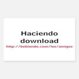 Adesivo bebiendo con los amigos