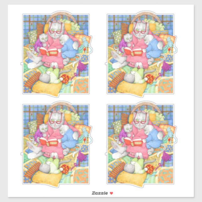 Adesivo BEDTIME STORY 6" Vinil Stickers (4) (Folha)