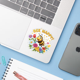 Adesivo Bee Happy Sticker
