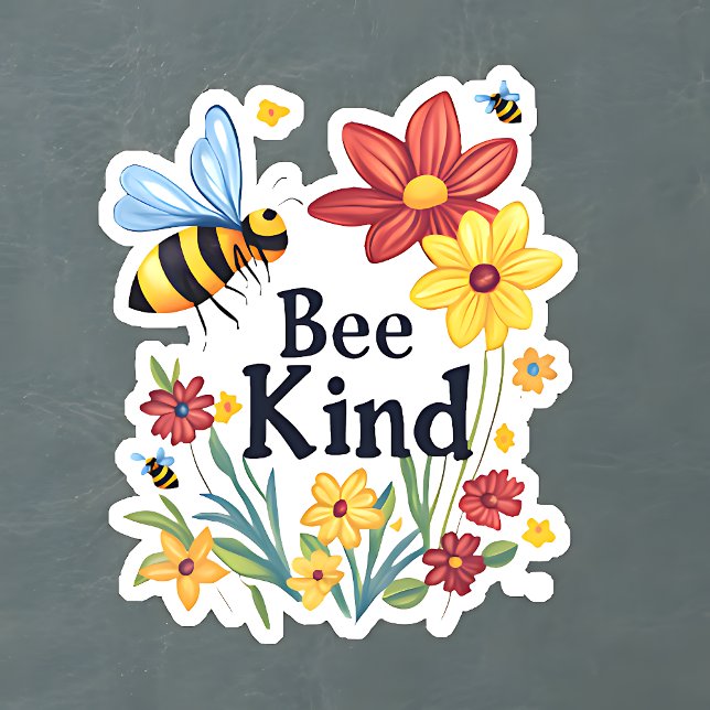 Adesivo Bee Kind (Criador carregado)