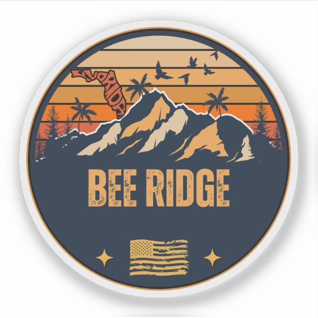 Adesivo Bee Ridge, Florida (Frente)