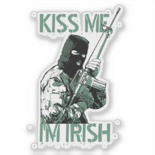 ADESIVO BEIJA-ME, EU SOU IRLANDÊS