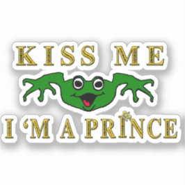 Adesivo Beija-me Sapo Prince
