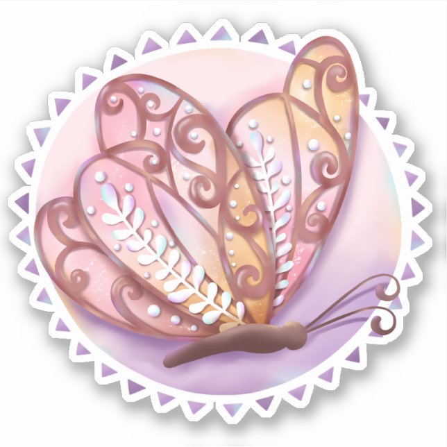 Adesivo Bela Borboleta (Frente)