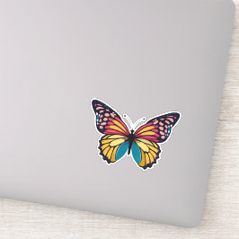 Adesivo Bela Borboleta Multicolorida