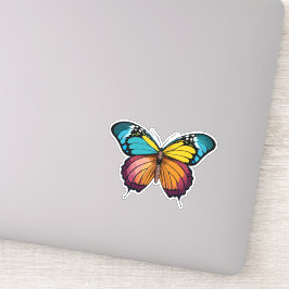 Adesivo Bela Borboleta Multicolorida