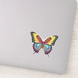 Adesivo Bela Borboleta Multicolorida