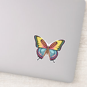 Adesivo Bela Borboleta Multicolorida