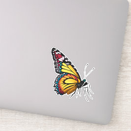 Adesivo Bela Borboleta Multicolorida
