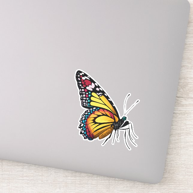 Adesivo Bela Borboleta Multicolorida (Detalhe)